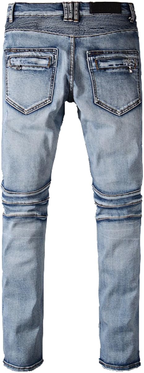 dark blue biker jeans mens