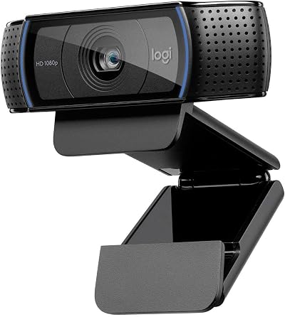Logitech C920 HD Pro Webcam Full 1080p 30fps Dual Microphones Light Correction