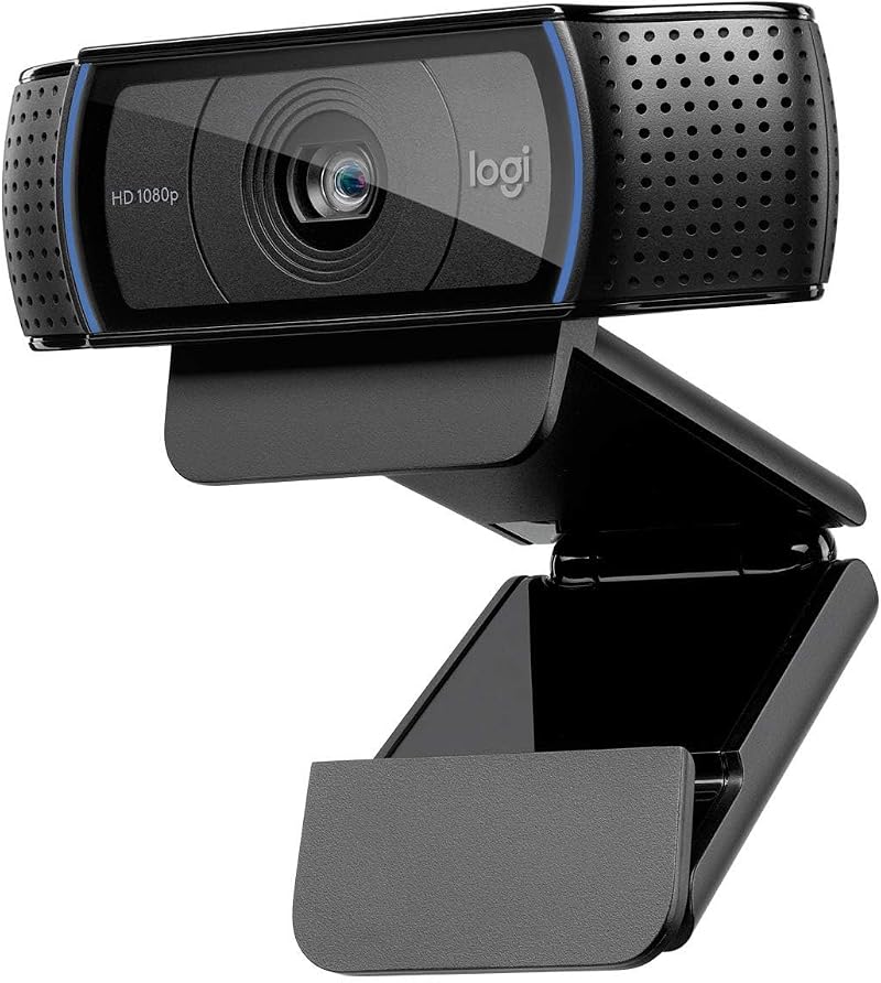 Logitech C920 HD Pro Webcam Full 1080p 30fps Dual Microphones Light Correction