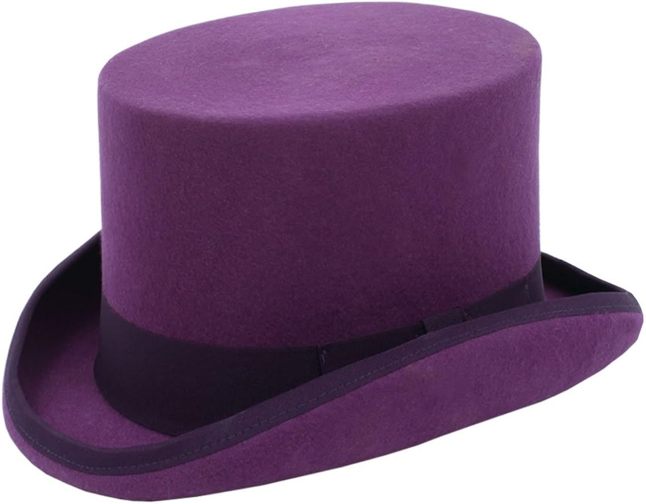 Dobell Mens Purple Top Hat 100 Wool Formal PartywearXL