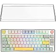 Geekria 75% 84-Key Knob Keyboard Dust Cover, Clear Acrylic Keypads Cover, Compatible with Keychron Q1 HE/Max/Pro, EPOMAKER TH80 75%, Glorious Gaming - GMMK PRO 75%