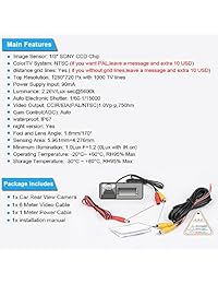 Cámara LYNN HD Color CCD impermeable Vehículo Coche Vista trasera Vista, Ángulo de visión de 170 grados Cámara de marcha atrás para 3 Series 315 318 320 323 325 E39 E3 X3 X5 X6