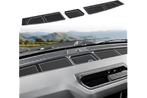Auovo Dash Cover Tray Compatible with Ford Bronco Accessories 2021 2022 2023 2024 2025 2026 Bronco Silicone Dashboard Mat fit
