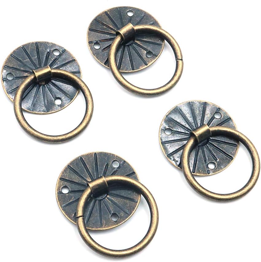 Namvo 100Pcs Iron Retro Wooden Box Handles Drawer Knobs - Image 4
