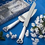 Interlocking hearts design cake knife/server set- 1 (Kitchen)