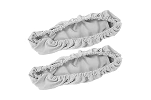 LEKU Office Chair Armrest Covers Gray, One Pair Elastic Stretchable Office Chair Armrest Covers Computer Chair Arm Protector for 11.81 in - 19.69 in