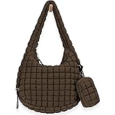 GASSDA Puffer Tote Bag for Women Large Quilted Puffy Lightweight Carryall Crossbody Tote Bag for Women