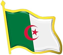 Algeria Flag Lapel Pin - Enamel Metal National