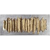 Uttermost Lev 55 1/4" Wide Gold and Silver Metal Wall Art