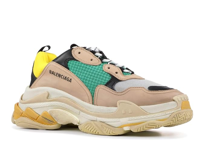 Buy Balenciaga Triple S Grey Green Sneakers Running Shoes For Men 41 Euro At Amazon In