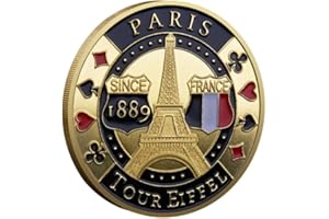 YIQILAFADA Poker Card Guard Coin Collectibles Table Games Poker - Good Luck, Las Vegas, Poker Accessories, Pot Committed, Shark, Donkeys, Quees, Ace King Lucky Coin