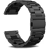 Gear S3 Frontier Band / Gear S3 Classic Band, Infiland Stainless Steel Metal Replacement Strap Wrist Band for Samsung Gear S3 Frontier / Gear S3 Classic (Not Fit Gear S2 & S2 Classic),Black