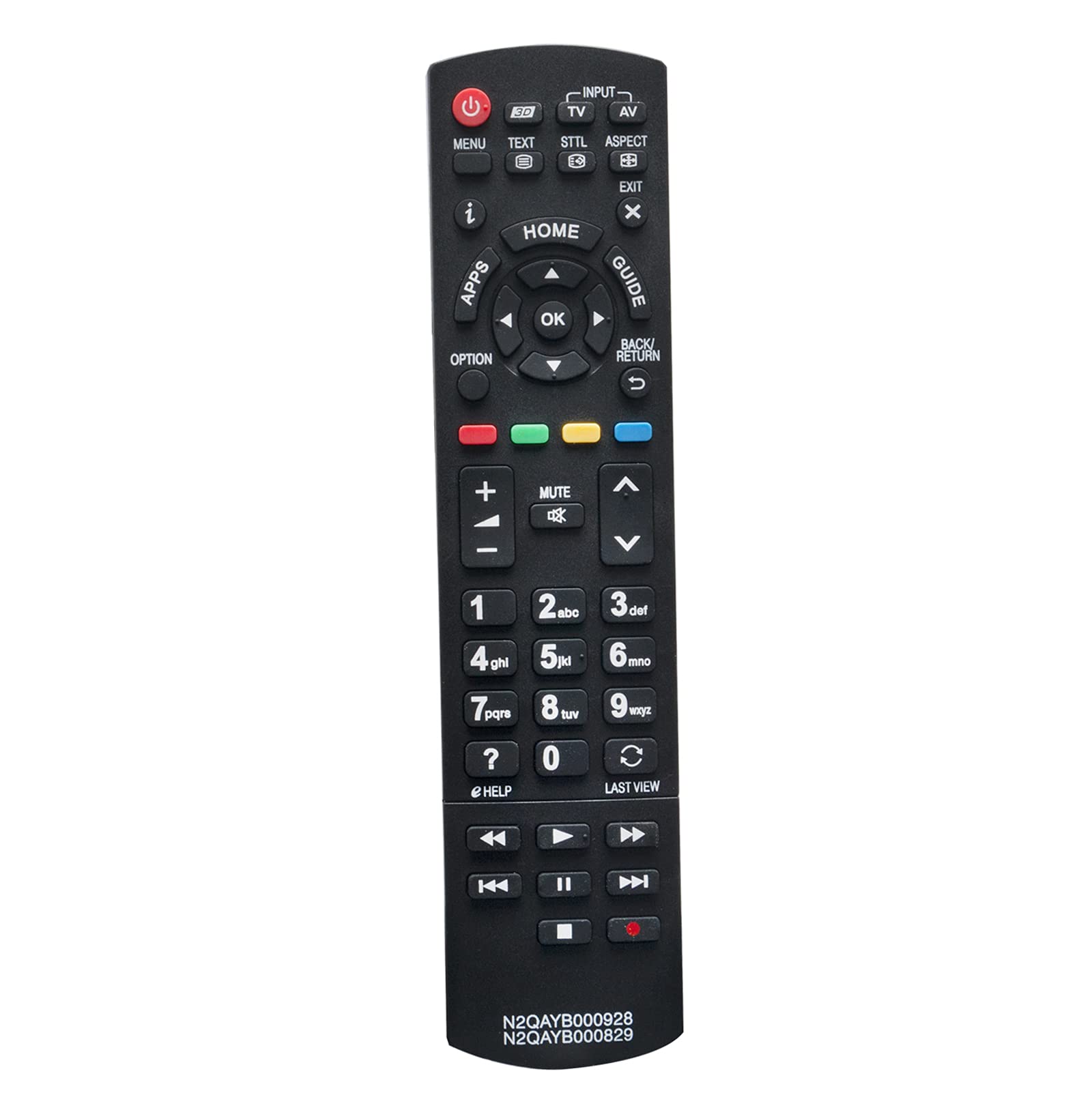 AULCMEET N2QAYB000928 N2QAYB000829 Replace Remote fit for Panasonic N2QAYB000933 N2QAYB000936 N2QAYB000934 TX-47ASW754 TX-48AS640B TX-48AS640E TX-P50ST60Y TX-P55STW60 TX-P65STW60