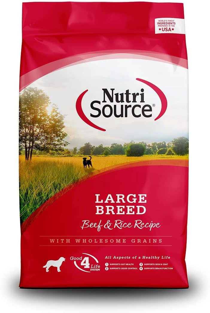 NutriSource Large Breed Beef & Rice Dog Food 30lb