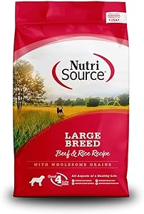 NutriSource Large Breed Beef & Rice Dog Food 30lb