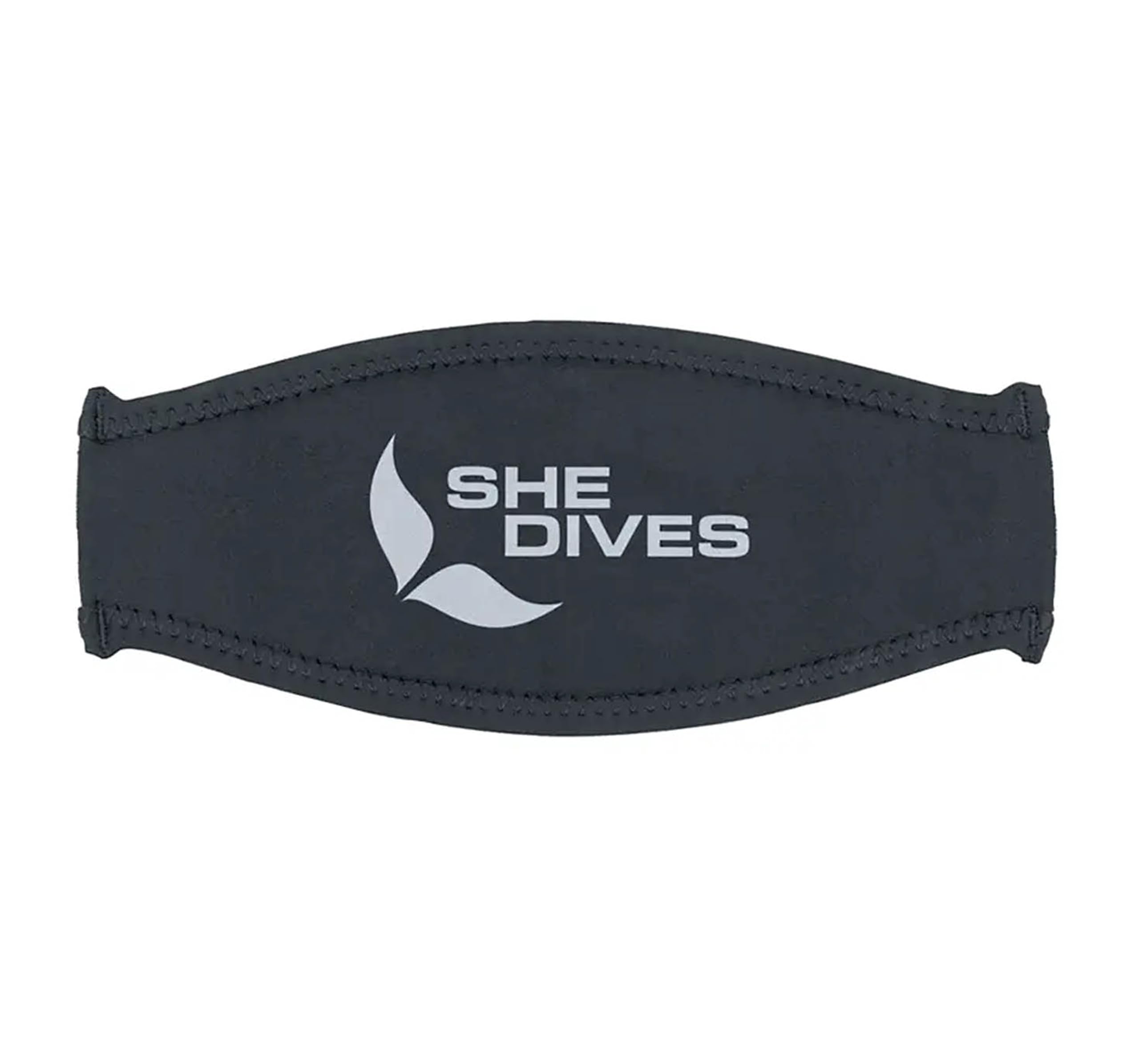 Mares Women's Mask Strap Trilastic Dives Glasses Belt - Black/Black