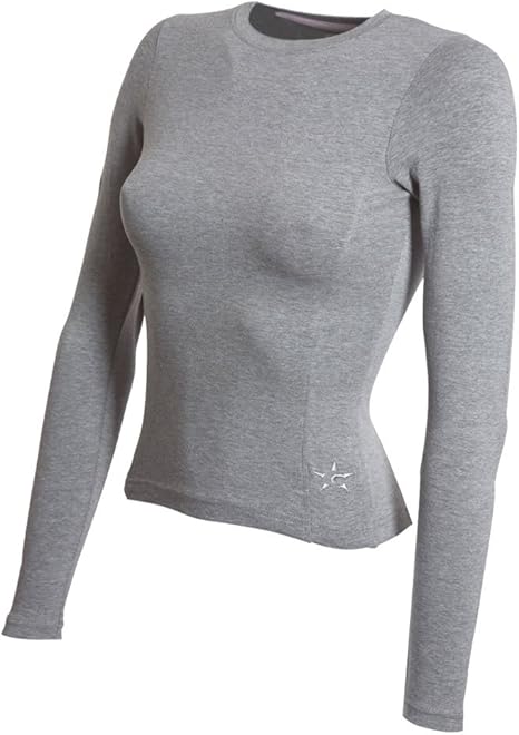Camiseta fitness manga larga mujer: Amazon.es: Deportes y aire libre
