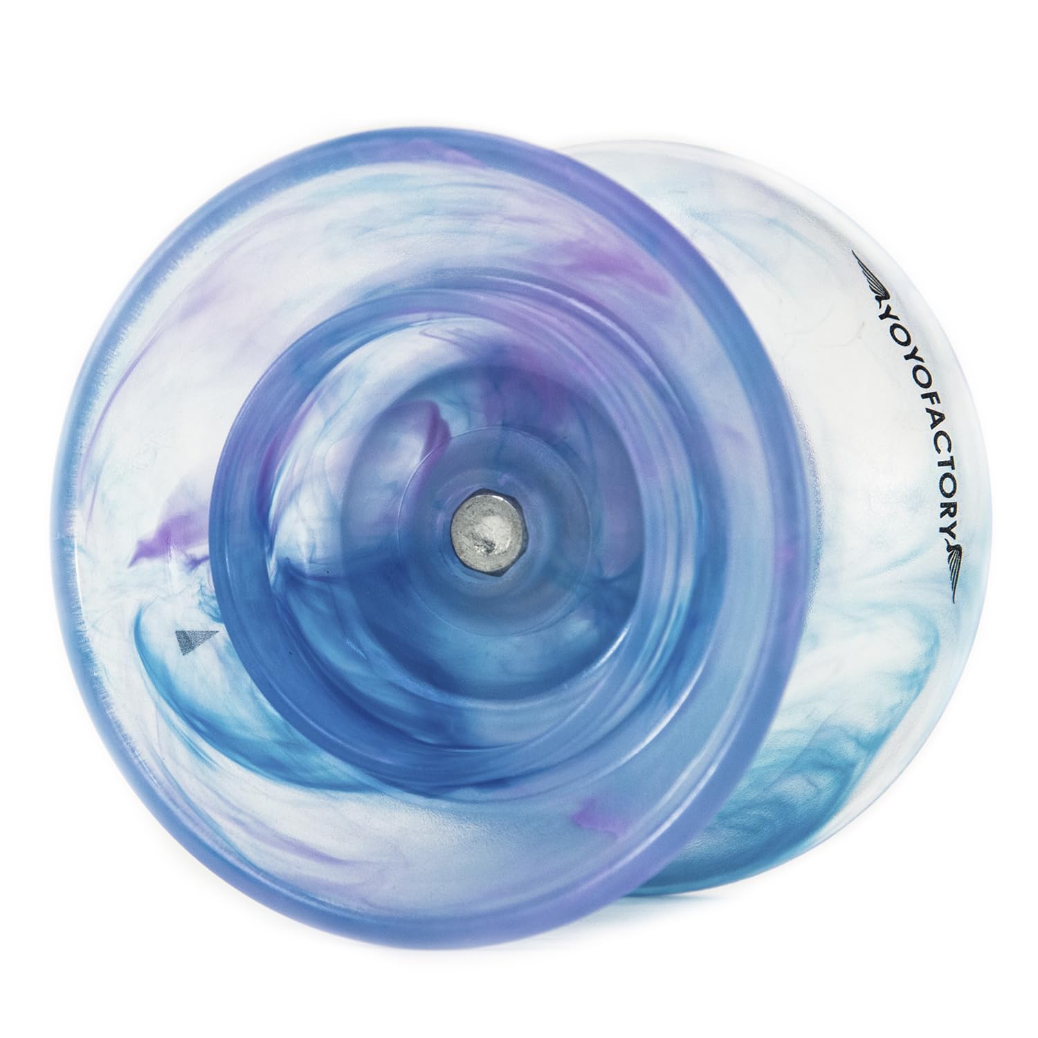 YoYo Factory Flight Yo Yo – Offstring Trick YoYo for Kids, Teens & Adults | YoYo Professional for 4A Style Play, Durable Yo-Yo Build - Blue / Violet