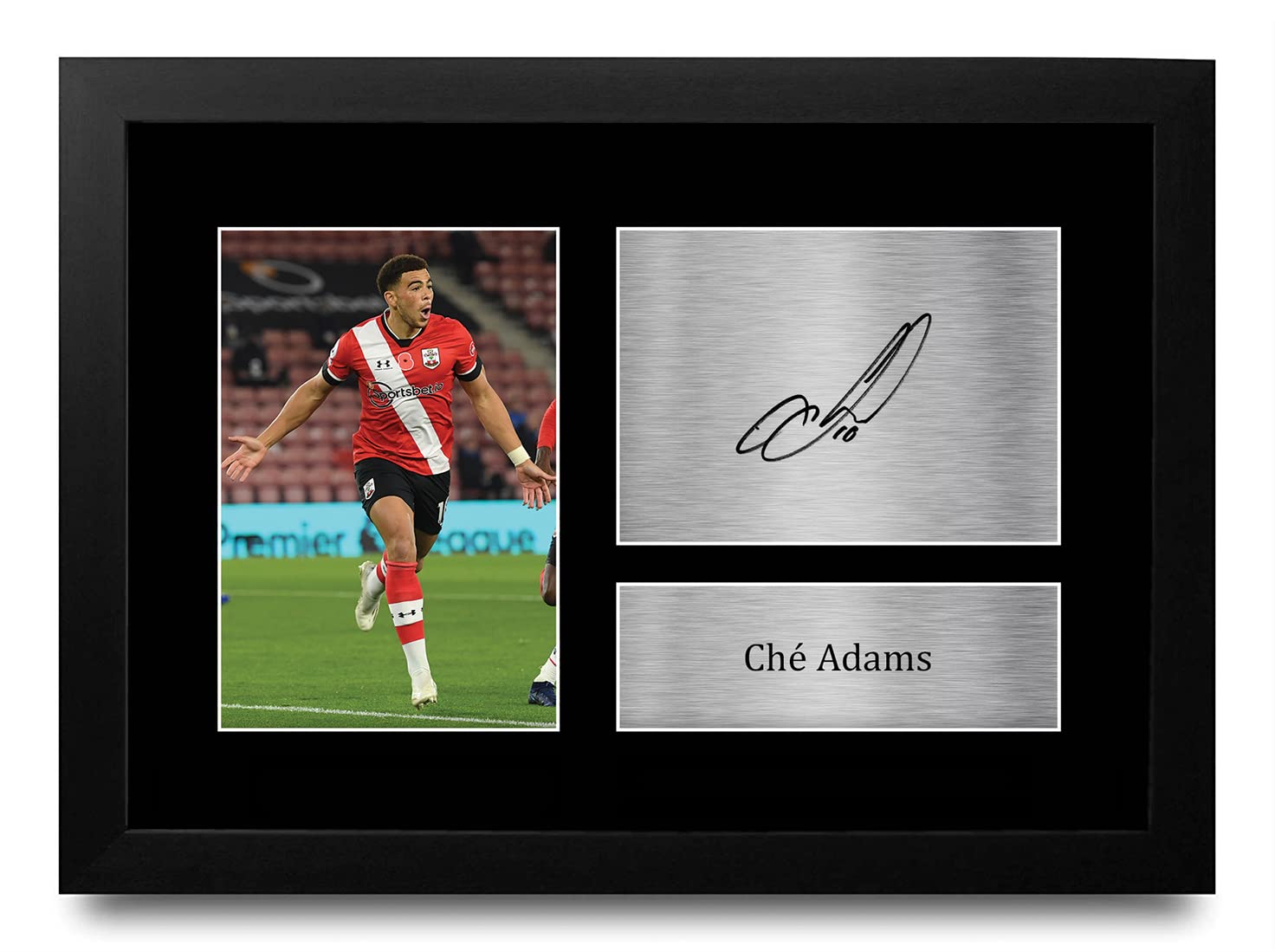 HWC Trading FR A4 Che Adams Southampton Gifts Printed Signed Autograph Picture for Football Fans and Supporters - A4 Framed