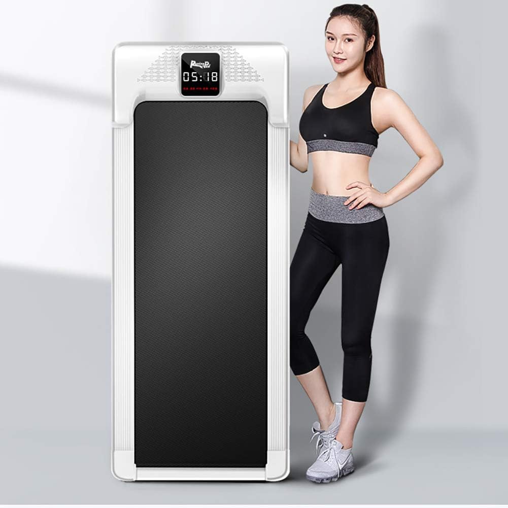 YICHEN Treadmill Portable Electric Flat Walking Machine, Adjustable Speed LCD Screen Motorised Treadmill, Fit & Healthy at The Office And at Home, Move And Work at The Same Time, No More Back Pain