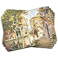 Pimpernel Venetian Scenes Collection Placemats | Set of 4 | Heat Resistant Mats | Cork-Backed Board | Hard Placemat Set for Dining Table | Measures 15.7” x 11.7”