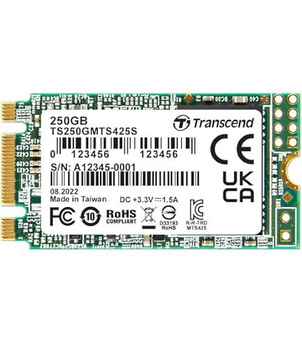Amazon.com: 512GB Transcend MTE452T M.2 2242 PCIe Gen3x2 SSD 3D