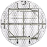 Bolero 5Ft Round Folding Table Commercial Restaurant Bar Cafe HDPE Steel Frame view 3