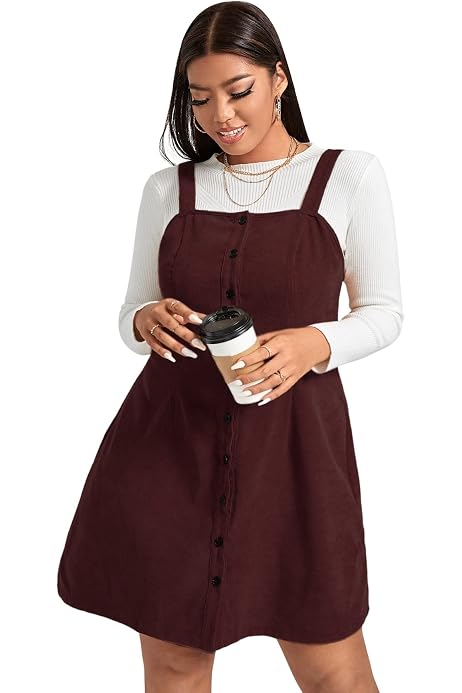 Romwe Women's Plus Size Pocket Front 