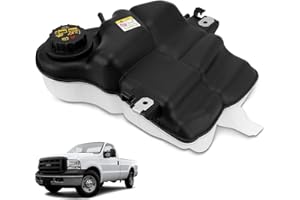 GDUKOP 603-217 Front Engine Coolant Reservoir Tank with Cap Compatible with Ford Excursion, F-250 F-350 F-450 F-550 Super Duty, 5.4L 6.0L 6.8L, Replaces# 3C3Z8A080AE 6C3Z8A080B