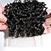 ISEE Hair Hand Tied Malaysian Human Hair Closure Deep Curly Lace Base Top Closure Free Part Bleached Knots 4