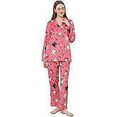 HEARTNICE Womens Pajama Sets, Soft Fleece PJS for Women Comfy Warm Sleepwear