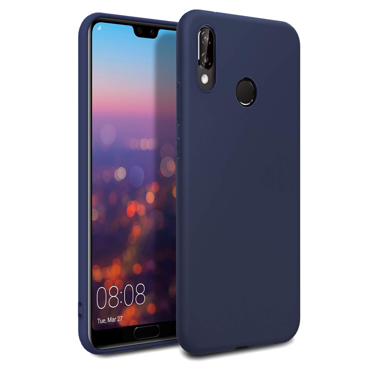 EasyAcc Case for Huawei P20 Lite Dark Blue TPU Cover Phone Case Matte