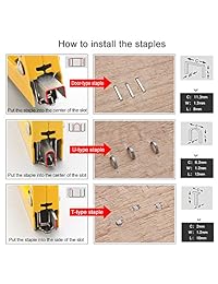 Pistola de grapas 3 en 1 de acero al carbono para clavos, herramienta para fijación de materiales, decoración, carpintería, muebles, puertas y ventanas, pizarras, 600 grapas adjuntas