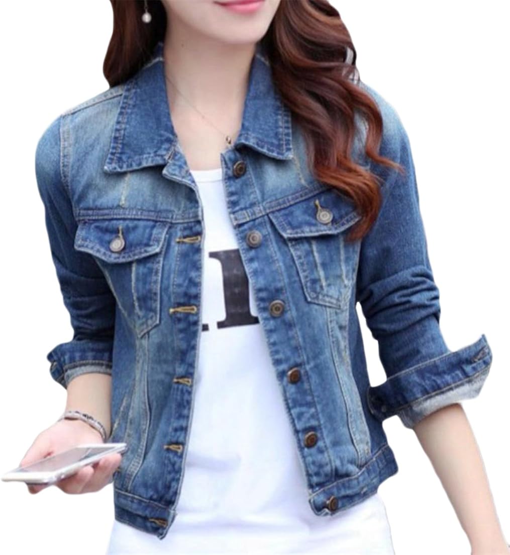 denim short and jacket set