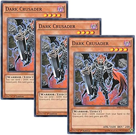 Amazon 3枚 遊戯王 英語版 Bp03 En035 Dark Crusader ダーク クルセイダー ノーマル 1st Edition トレカ 通販
