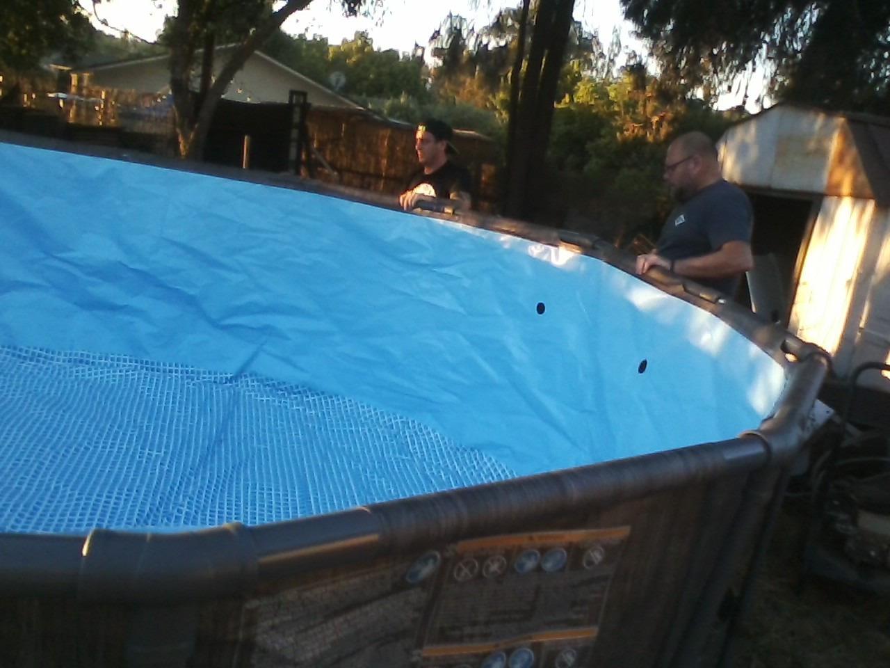 Piscine Familiale 15ft X 48in - Structure Acier Galvanisé - Kit Complet Prêt à Monter - 14