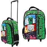 Minecraft Rolling 16” Backpack with Adjustable Handle