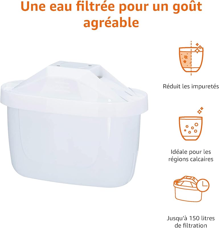 Pack de 12 Cartouches filtrantes, compatibles avec Toutes Les carafes filtrantes Actuelles BRITA