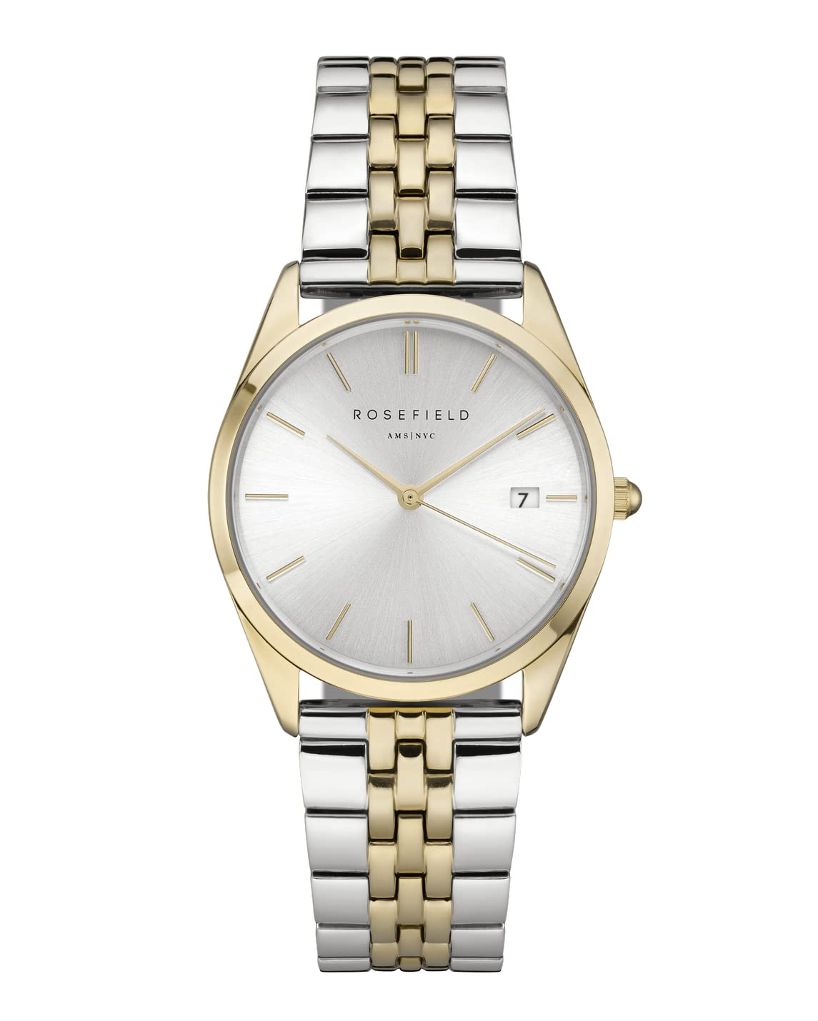 Rosefield Women's Watch The Ace Round Case - Gold & Silver ACSGD-A01