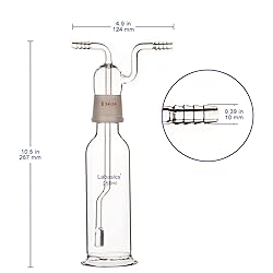 Labasics 250 ml Borosilicate Glass Laboratory Gas