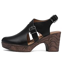 Altxic Women's Comfy Low Block Chunky Heels Sandals