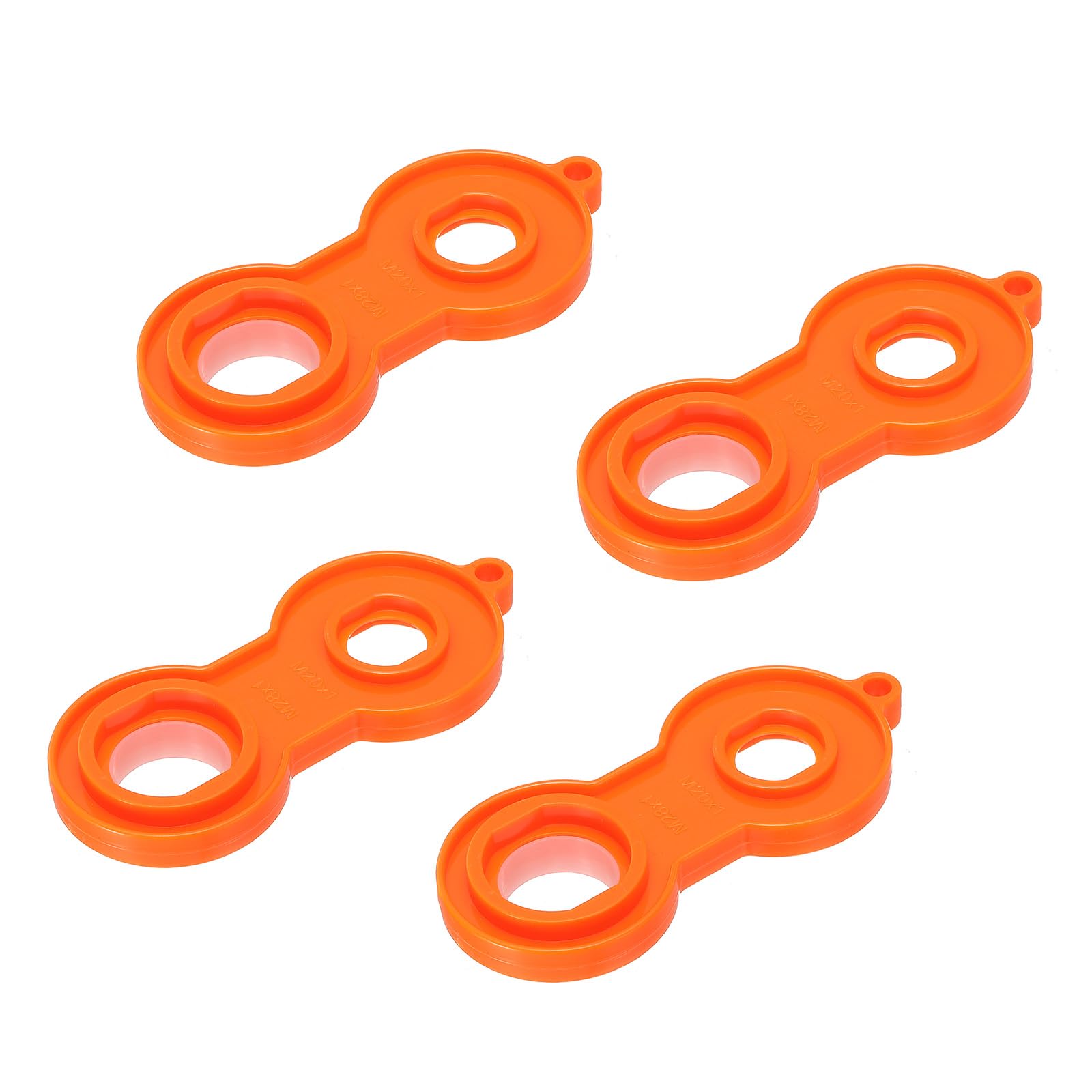 uxcell Faucet Aerator Removal Wrench Tool, Aerator Key for M20 M22 M24 M28 Orange 4 Pcs