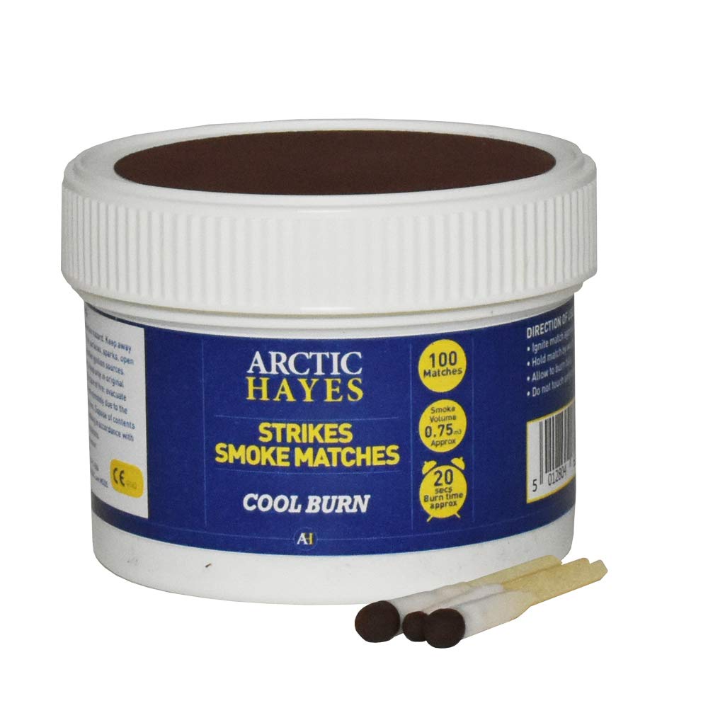 Arctic Hayes "Strikes" Smoke 100-Pieces Matches Tub
