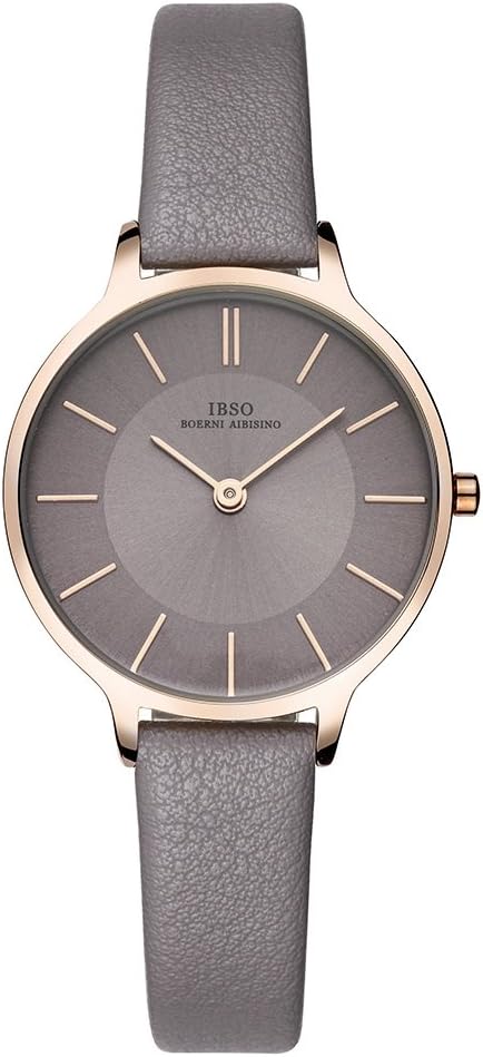 Women Fashion Simple Watch Ultra-Thin Retro Quartz Analog Leather Strap Ladies Wristwatch
