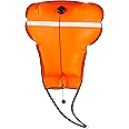 Diving Lift Bags, High Visibility 70lb Nylon Over Pressure Valve Scuba Salvage Lift Bag with Open Bottom, Reflective Band and Safety Orange for Underwater Scuba Dive Snorkeling