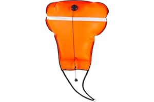 Dawitrly Diving Lift Bags, High Visibility 70lb Nylon Over Pressure Valve Scuba Salvage Lift Bag with Open Bottom, Reflective Band and Safety Gear for Underwater Scuba Dive Snorkeling