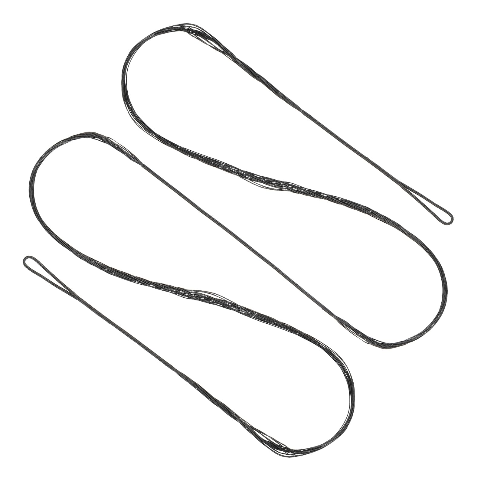 PATIKIL Recurve Bow String, Archery Bowstrings Replacement 14 Strands Longbow String for Universal Archery Equipment, Black AMO 70"(Actual 66")