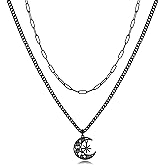 TOVABA Gothic Necklaces for Women Trendy Gold Snake Black Choker with Spider Black Moon Layered Witch Necklace Vampire Necklace Gothic Jewelry Halloween Accessories