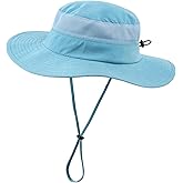 Connectyle Kids Wide Brim Sun Hat for Toddler Boys Girls Breathable Bucket Hat for Fishing Hiking UPF 50+ Protection Sun Hat
