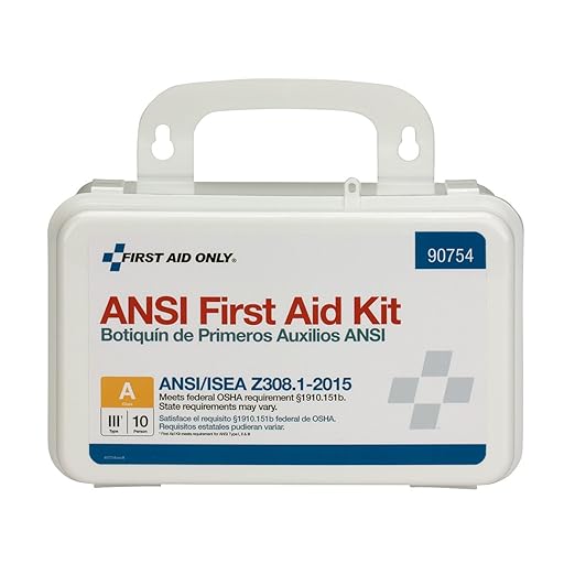 Pac-Kit by First Aid Only 90754 10 Person Bulk ANSI A, Plastic best first aid kit